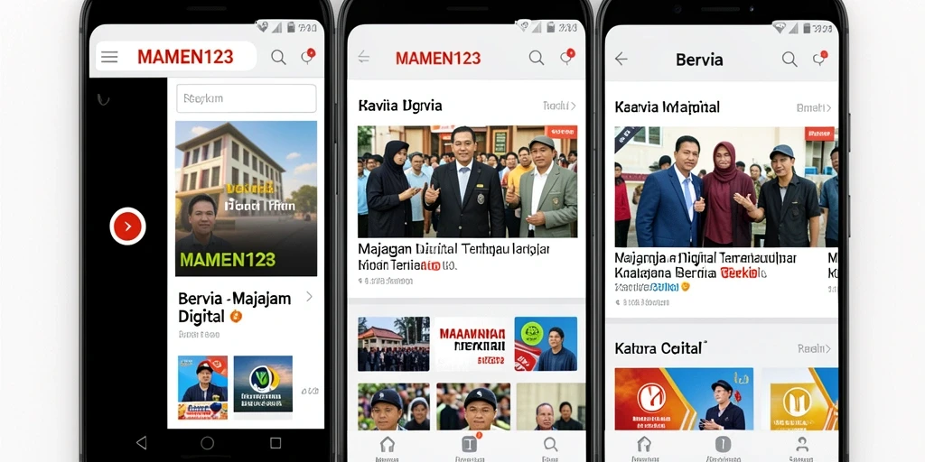 Antarmuka MAMEN123 dengan tampilan berita terbaru yang menarik.