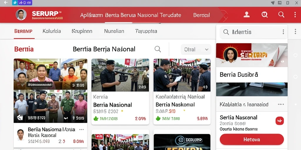 Tampilan antarmuka pengguna SERURP yang menarik dan fungsional.
