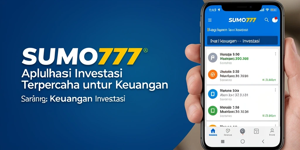Antarmuka modern SUMO777 untuk manajemen investasi.