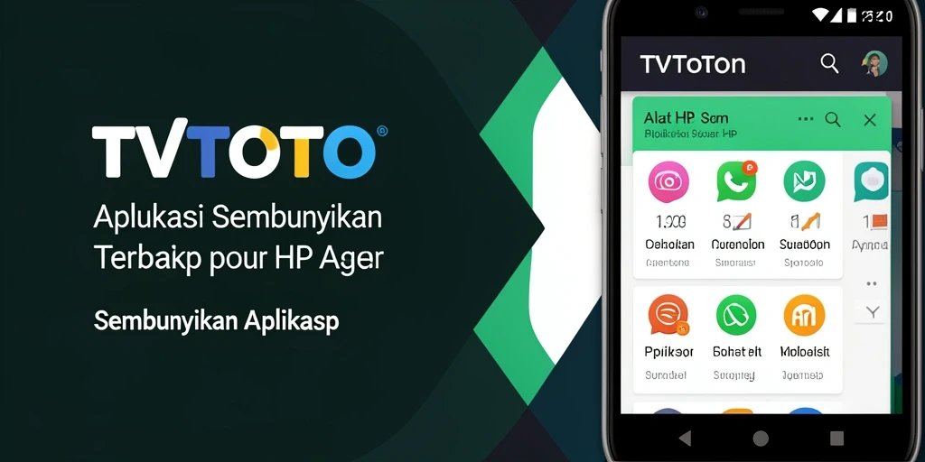 Antarmuka TVTOTO yang intuitif dalam menyembunyikan aplikasi.